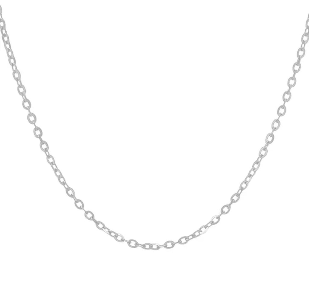 Single-strand Necklace With An O-link Chain