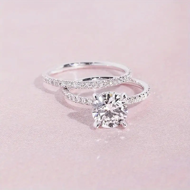 Simple And Versatile Geometric Diamond Ring