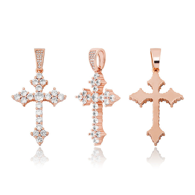 Cross Pendant With Full Zirconia