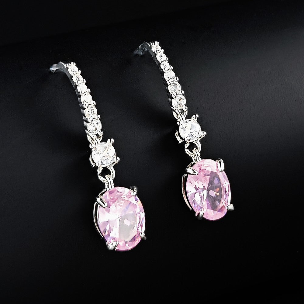 Fashionable Colored Diamond Earrings