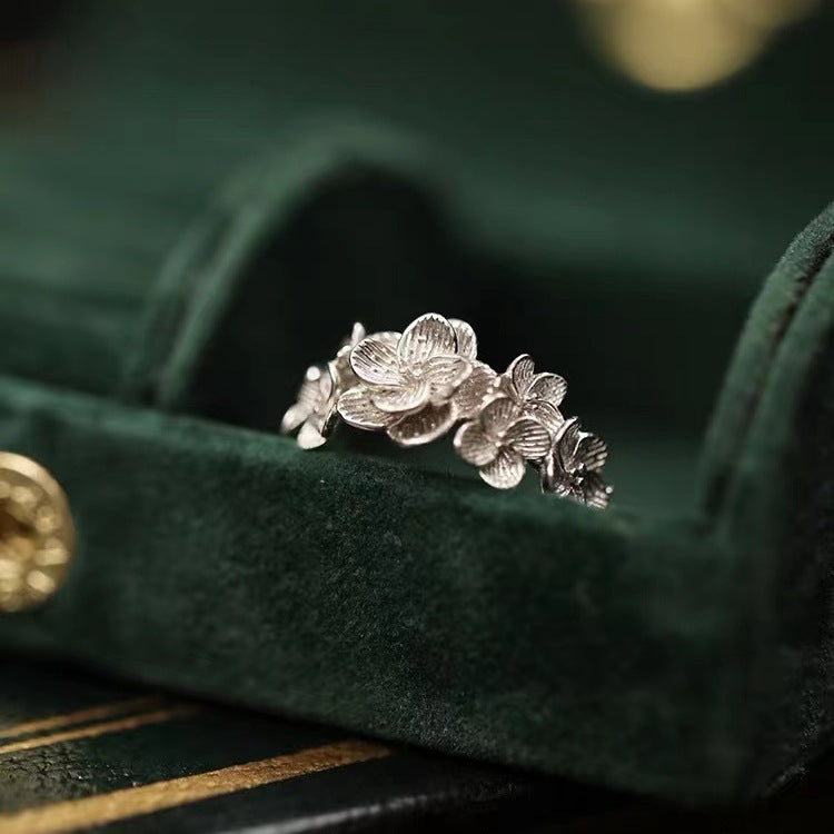 Silver Flower Ring