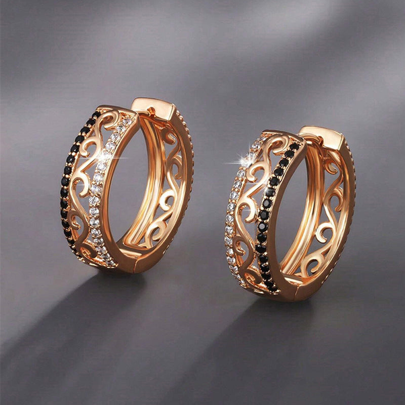 Womens Metal Cutout Stud Earrings