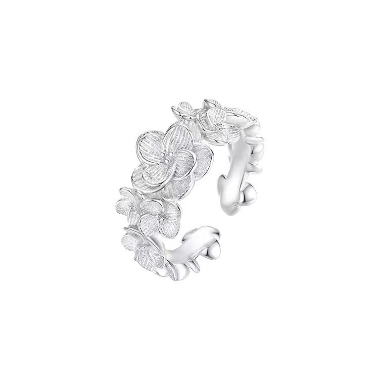 Silver Flower Ring
