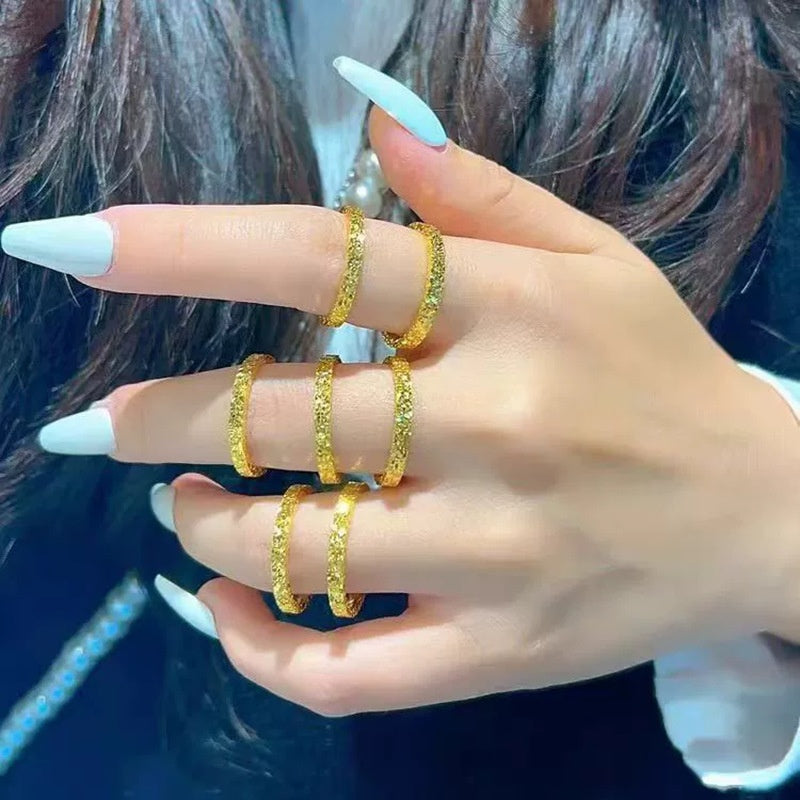 High End Fashion Crushed Ice Versatile Ring