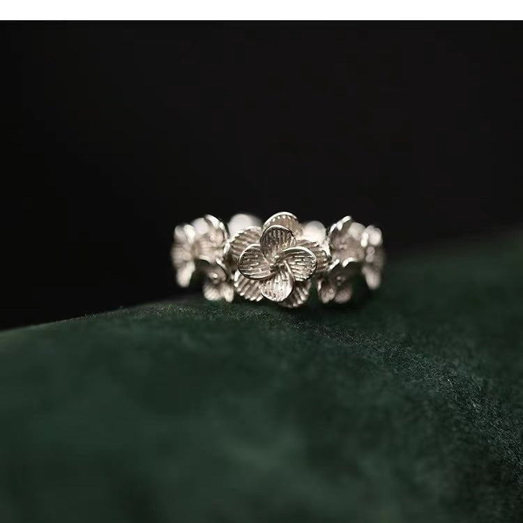Silver Flower Ring