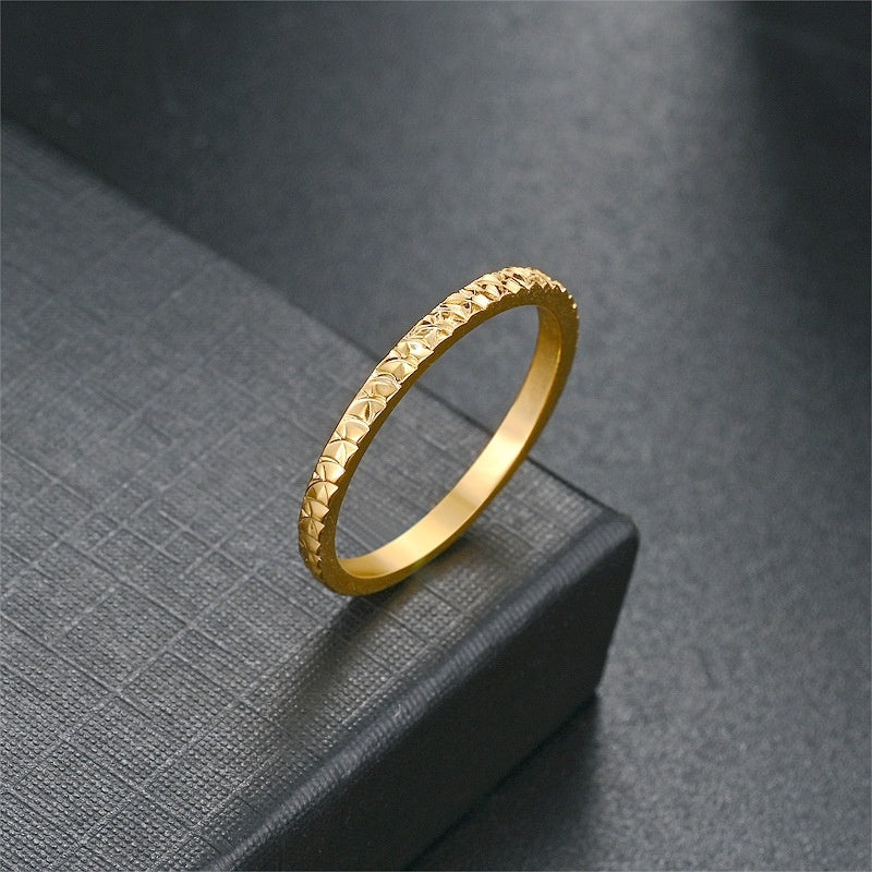 High End Fashion Crushed Ice Versatile Ring