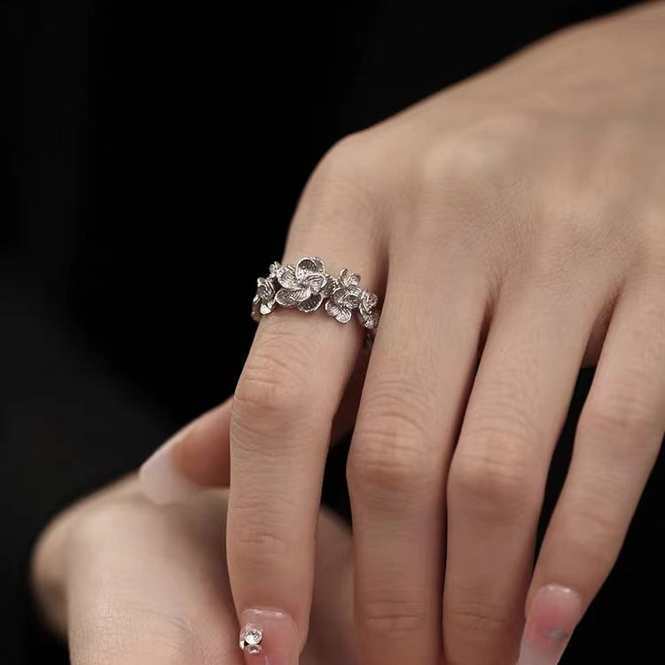 Silver Flower Ring