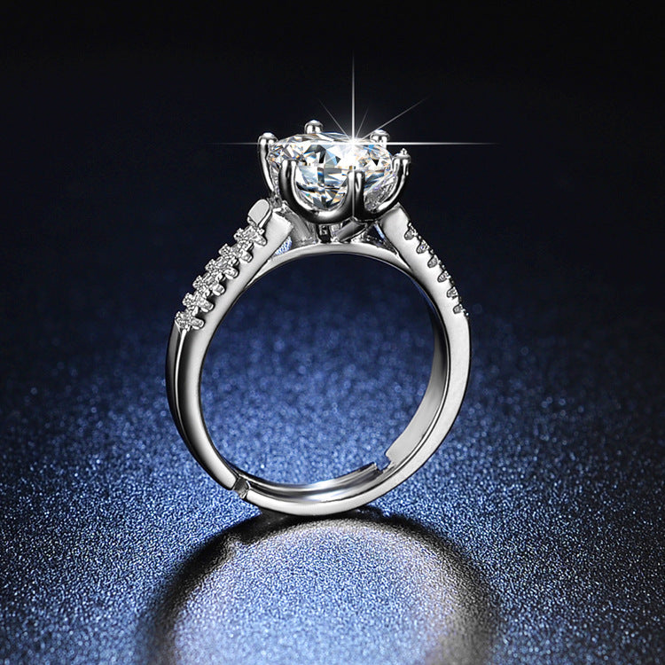 2-Carat Ring With Zircon Inlays
