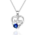 I Love You Mom Letter-Engraved Necklace