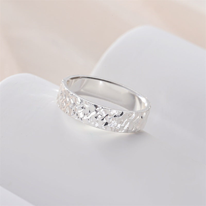 High End Fashion Crushed Ice Versatile Ring